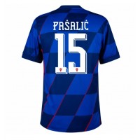 Echipament fotbal Croaţia Mario Pasalic #15 Tricou Deplasare European 2024 maneca scurta